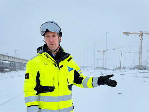 Anders Dahl vid Luleå Hamns järnvägsanläggning