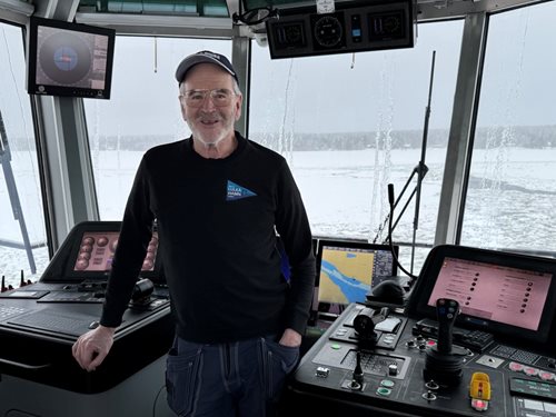 Mikael Rönnbäck, befälhavare på Luleå Hamn